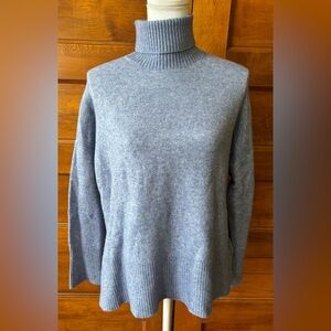 J. Crew Women's Blue Turtleneck Sweater